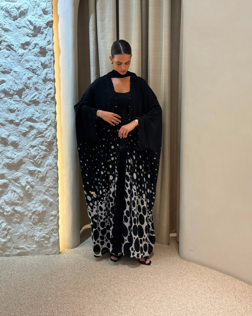 N0043 The Polka-dot Cascate Bisht